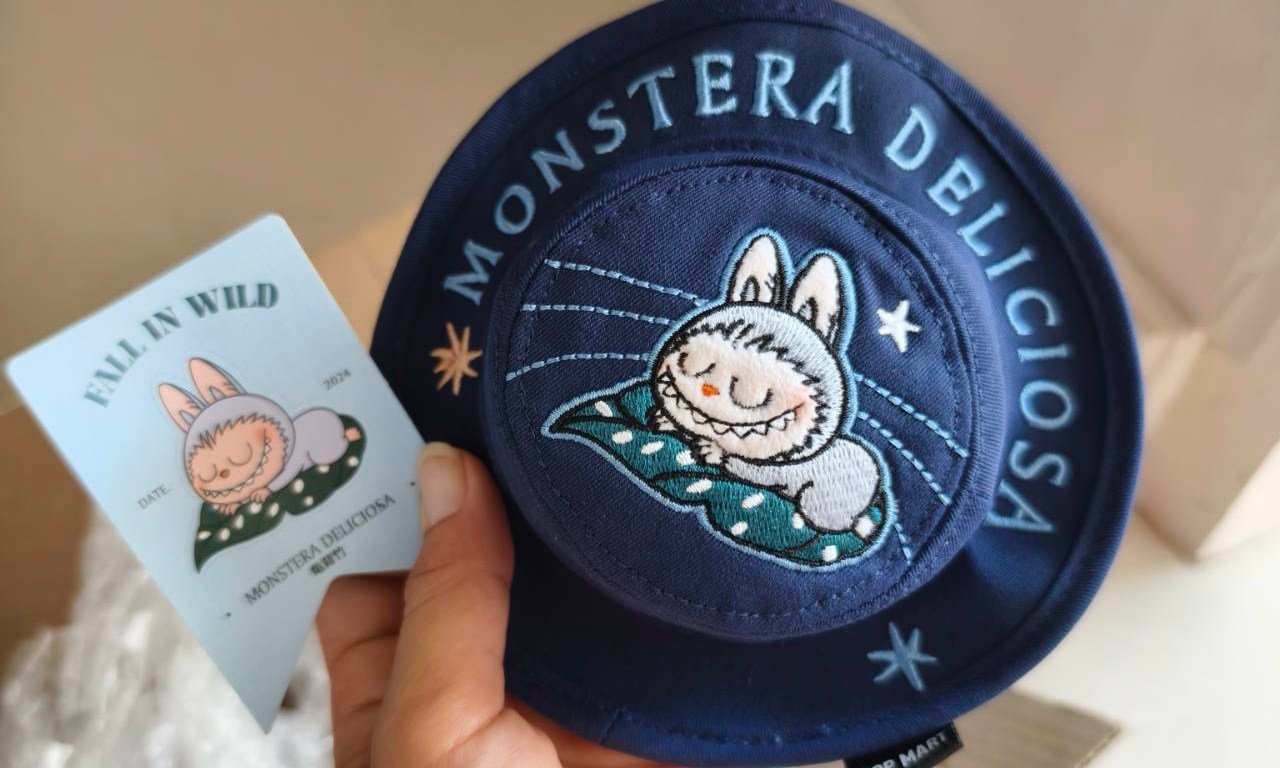 Labubu Bucket Hat mini bag blind Fall in wild