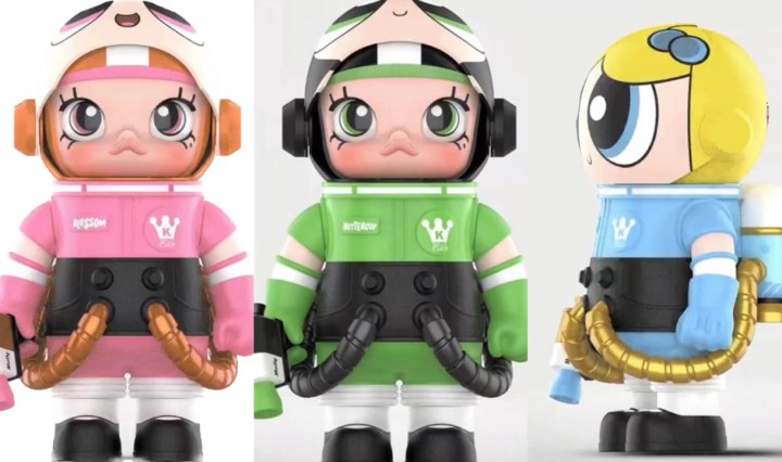 POP MART เปิดตัว MAGA SPACE MOLLY X POWERPUFF GIRL 400%+100%