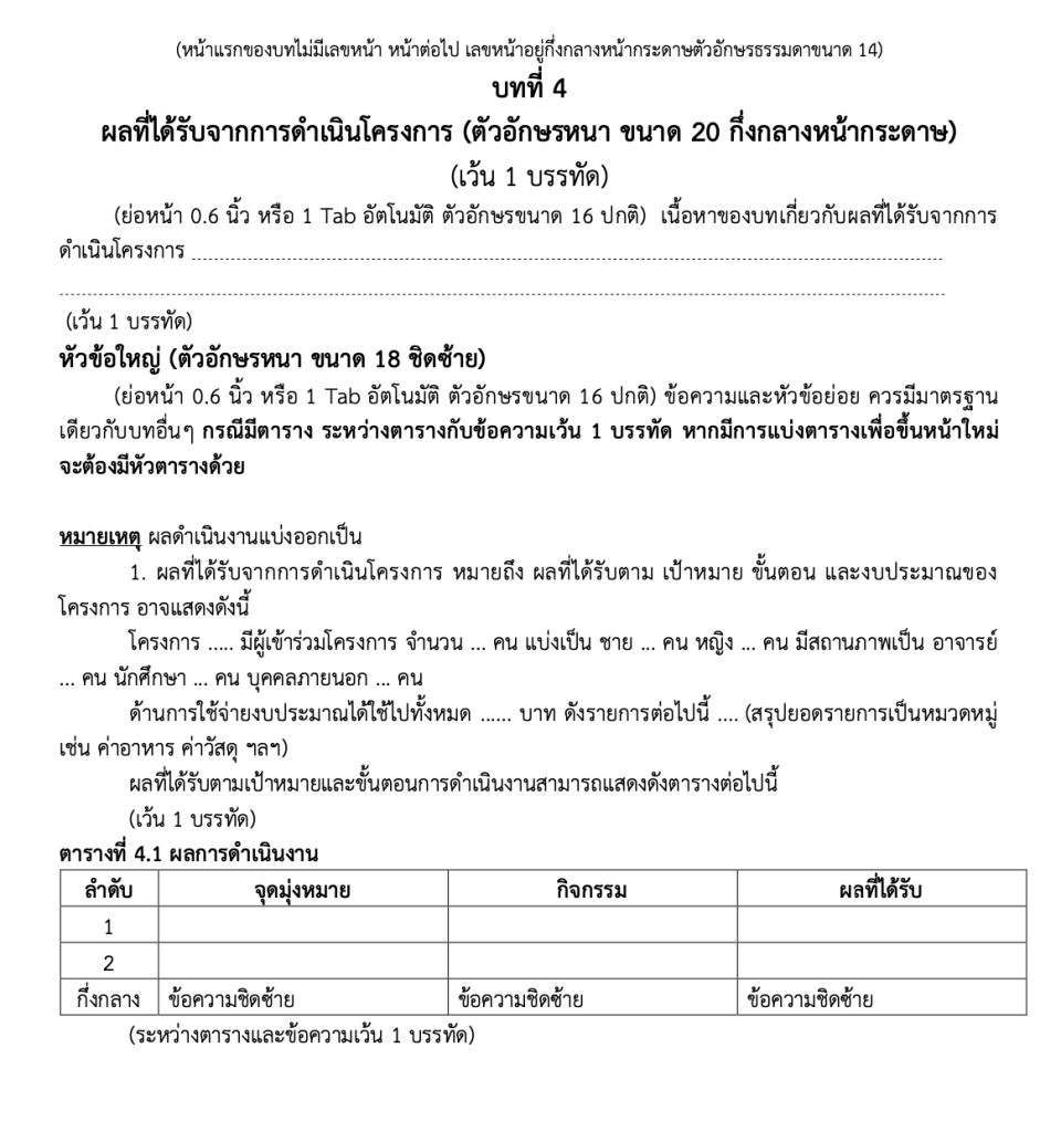 วิธีการเขียนรายงาน