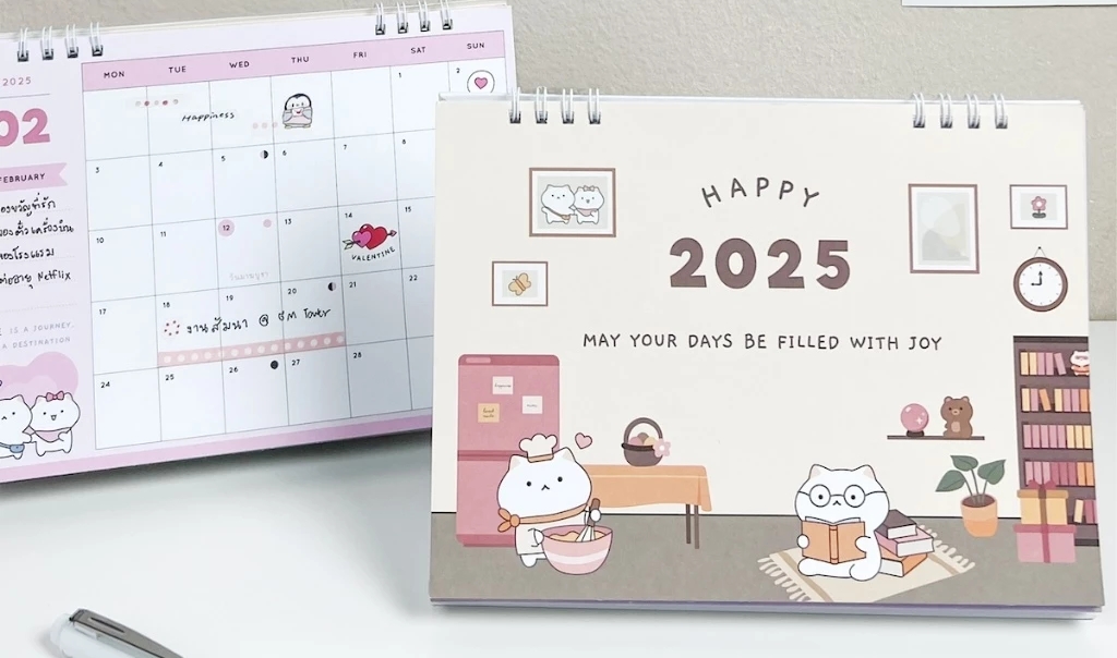 ปฏิทิน 2568 สำหรับแจกลูกค้า หรือตั้งที่บ้าน