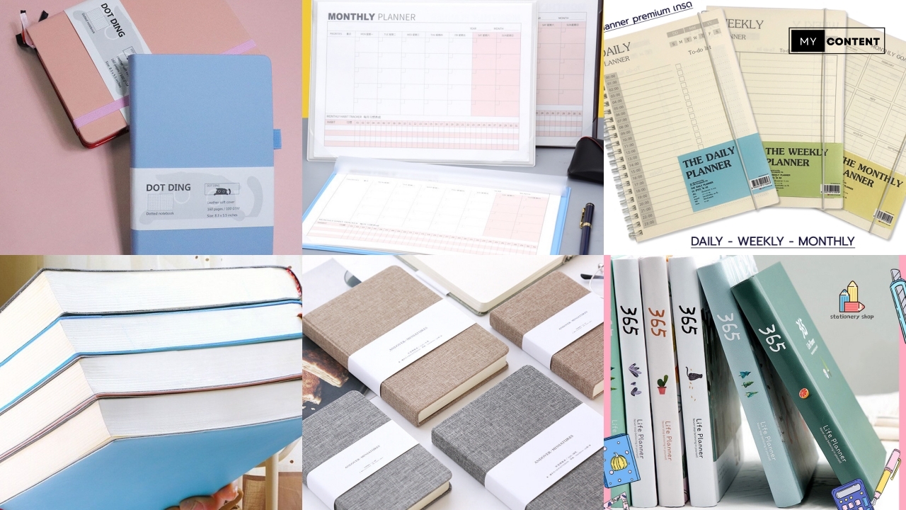 15 สมุดแพลนเนอร์ 2025 ไม่พลาดนัดรายวัน และรายเดือน