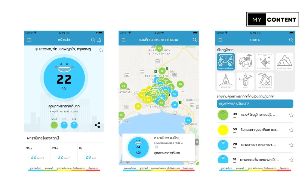 แอปเช็คฝุ่น Air4Thai