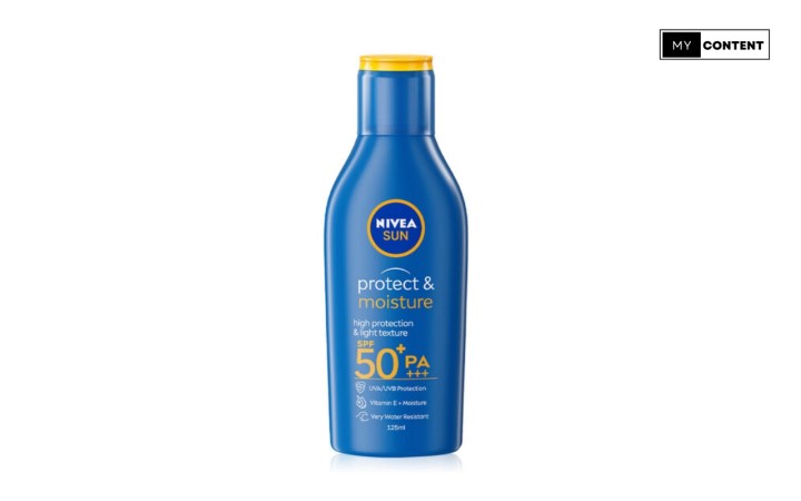 ครีมกันแดดผู้ชายยี่ห้อไหนดี : NIVEA Sun Protect Moisture Sun Body Lotion SPF50+ PA++++