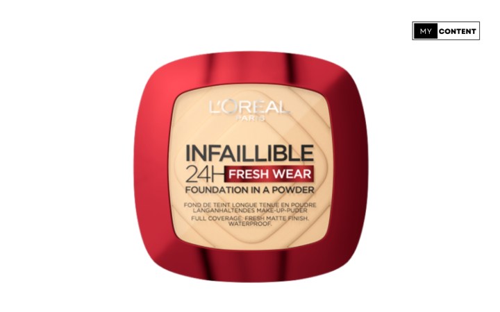 แป้งกันน้ำเล่นสงกรานต์ 2025 : L'Oréal Infallible 24H Fresh Wear Foundation in a Powder