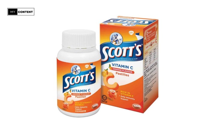 วิตามินซีเด็ก ยี่ห้อไหนดี : Scott’s Vitamin C Pastilles