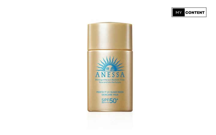 ครีมกันแดดไปทะเล ยี่ห้อไหนดี 2025 : Anessa Perfect UV Sunscreen Skincare Milk SPF50+ PA++++