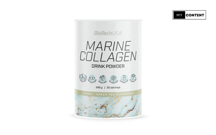 อาหารเสริมผู้สูงอายุ 2025 : BioTechUSA Hydrolysed Marine Collagen drink powder 