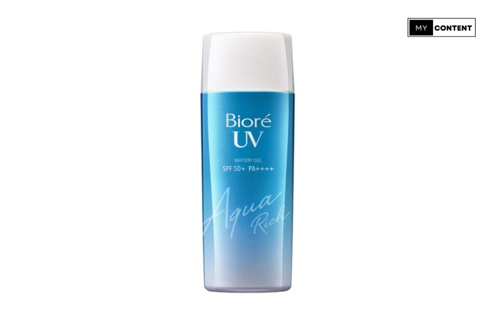 ครีมกันแดดผู้ชายยี่ห้อไหนดี : Biore UV Aqua Rich Watery Gel SPF50+ PA++++