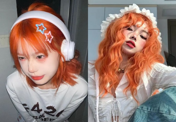 สีผมหน้าสว่าง 2025 : ส้มประกายทอง (Copper Gold)