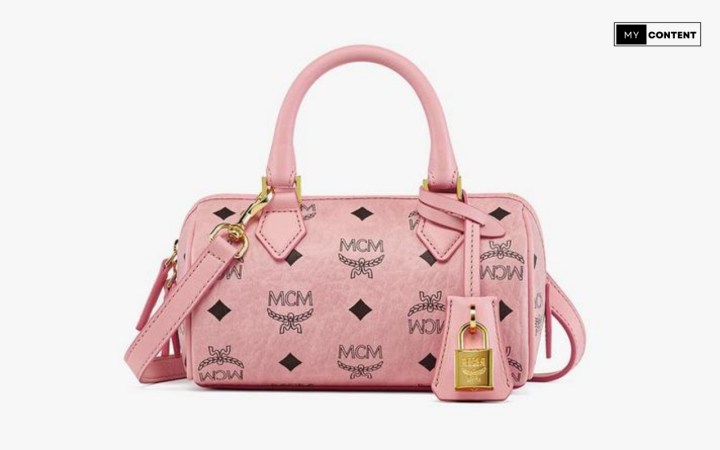 กระเป๋า MCM สีชมพู MCM ELLA BOSTON VISETOS