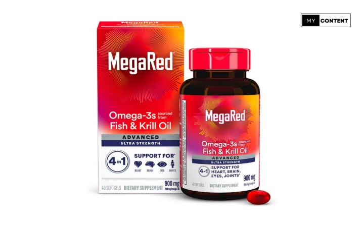 อาหารเสริมโอเมก้า 3 ยี่ห้อ MegaRed Advanced 4-in-1 Omega-3 Krill Oil