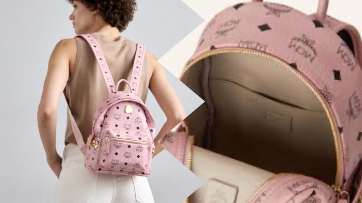 กระเป๋า MCM สีชมพู รุ่นฮิตตลอดกาล