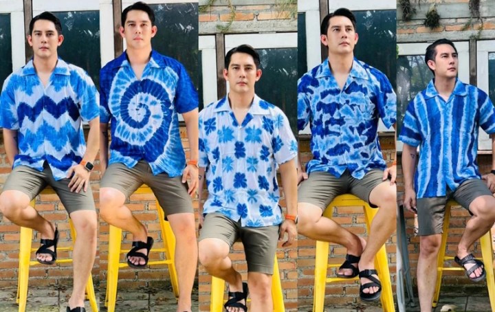 เสื้อฮาวายมัดย้อม ผู้ชาย