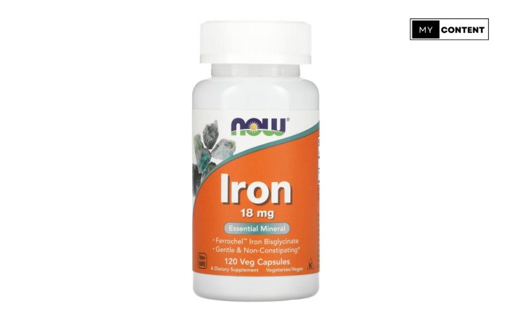 อาหารเสริมธาตุเหล็ก ยี่ห้อ NOW Foods Iron 18 mg