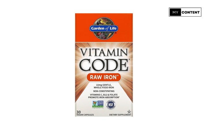 อาหารเสริมธาตุเหล็ก ยี่ห้อ Garden of Life Vitamin Code Raw Iron
