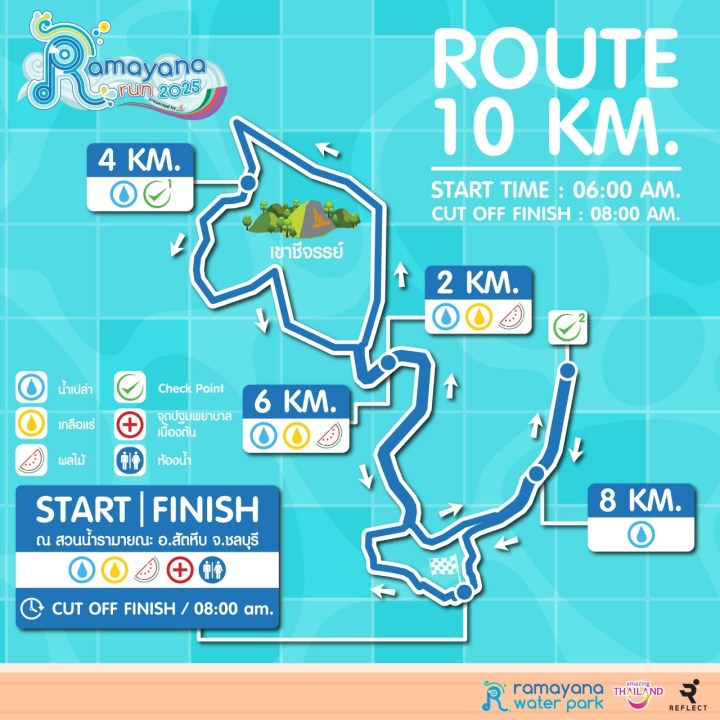  สวนน้ำรามายณะ พัทยา จัดกิจกรรม “RAMAYANA RUN 2025”