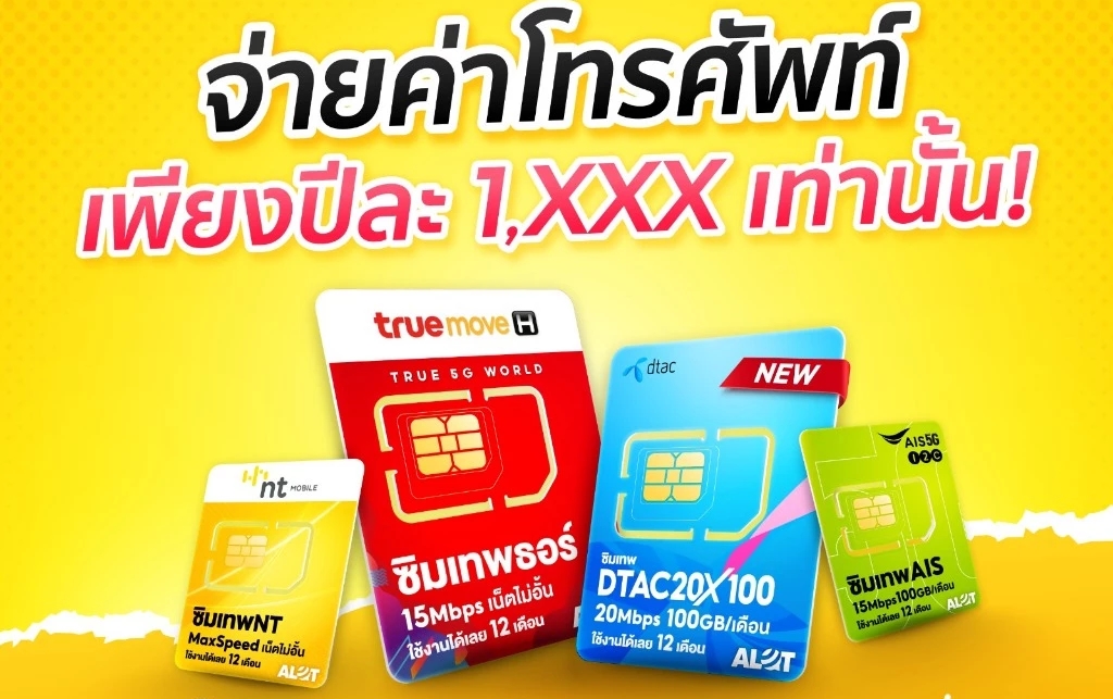 รวมซิมเน็ตรายปี 2568 ไม่ลดสปีด ซื้อที่ไหน ค่ายไหนคุ้มสุด