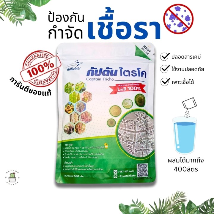 ไตรโคเดอร์มา ตรากัปตันโคโค่ (ชนิดผง)