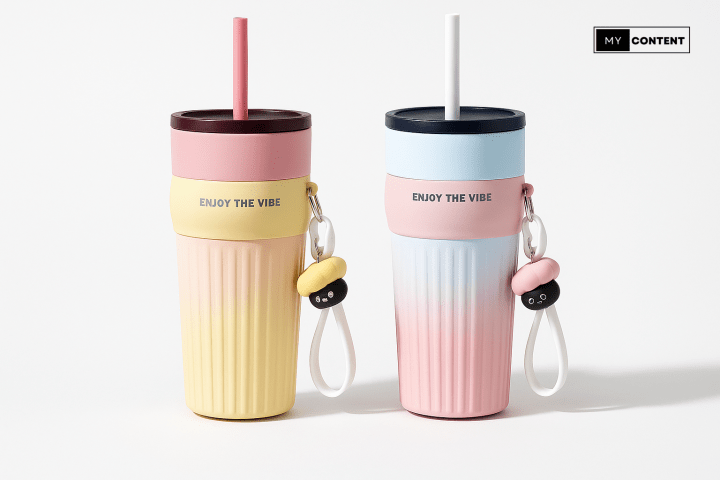 แก้วเก็บอุณหภูมิเคลือบเซรามิก ยี่ห้อไหนดี : ยี่ห้อ LUCKY CUPPRO