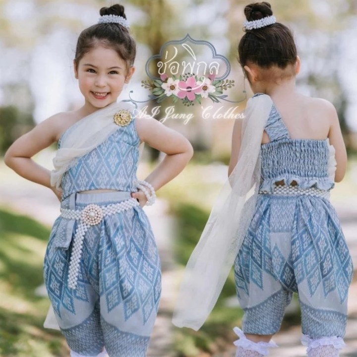 รวม 10 ชุดไปวัดเด็กผู้หญิง น่ารัก เรียบร้อย ใส่สบาย ราคาเบาๆ