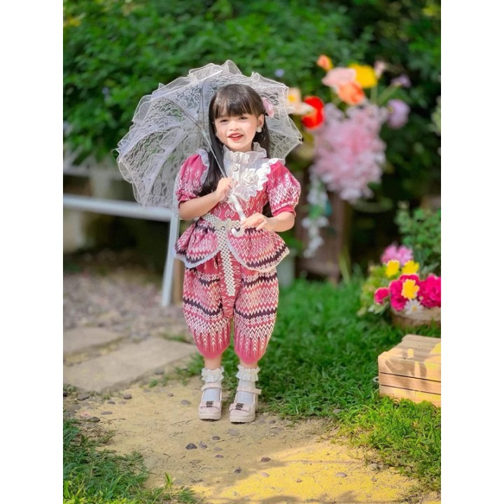 รวม 10 ชุดไปวัดเด็กผู้หญิง น่ารัก เรียบร้อย ใส่สบาย ราคาเบาๆ