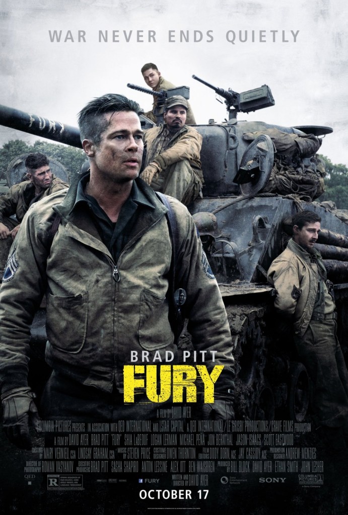 หนังเกี่ยวกับทหาร เรื่อง Fury (2014)