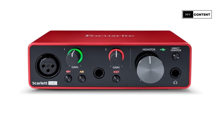ซาวน์การ์ด ยี่ห้อ Focusrite Scarlett Solo (3rd Gen)