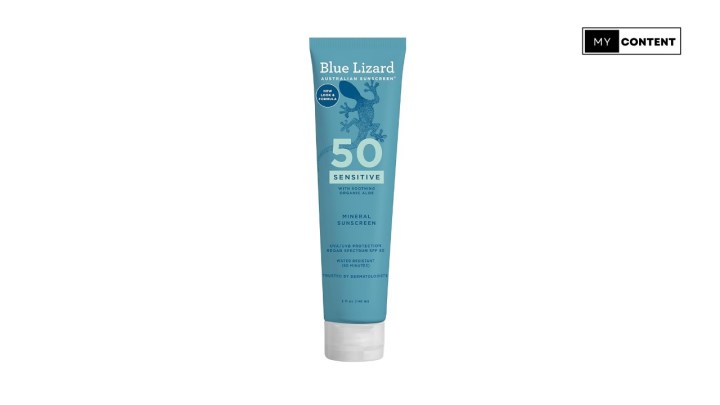 กันแดดทาตัว ยี่ห้อ BLUE LIZARD Sensitive Mineral Sunscreen SPF 50+