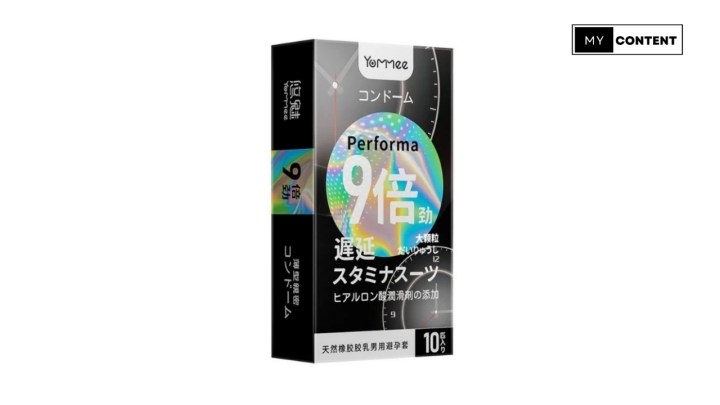 ถุงยางอนามัย Yommee Performa ถุงยางแบบปุ่ม