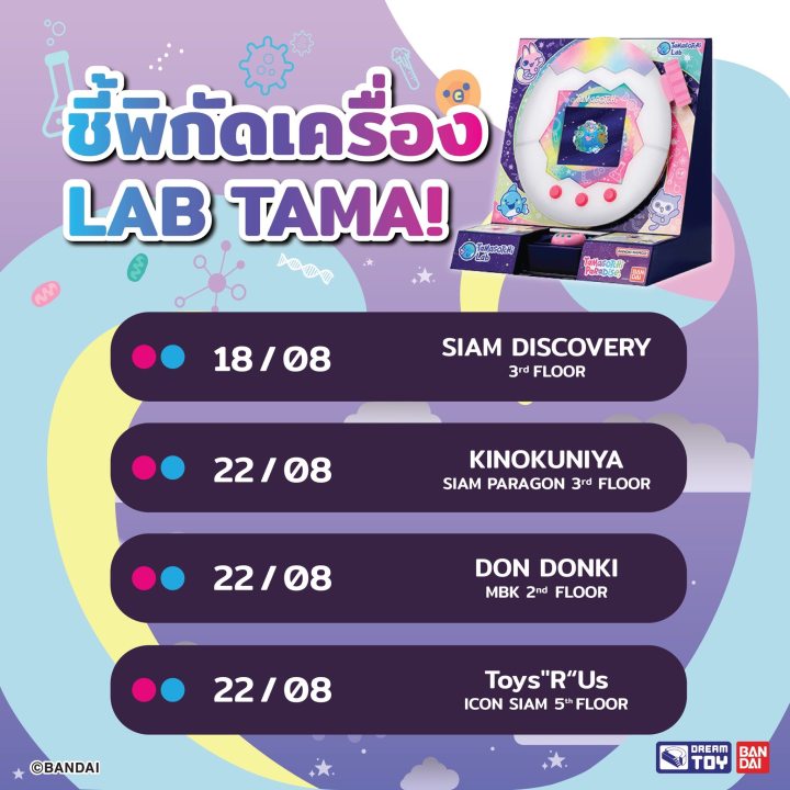 คนเล่น Tamagotchi Paradise ต้องรู้! "LAB TAMA 2025" ตั้งที่ไหนบ้าง?