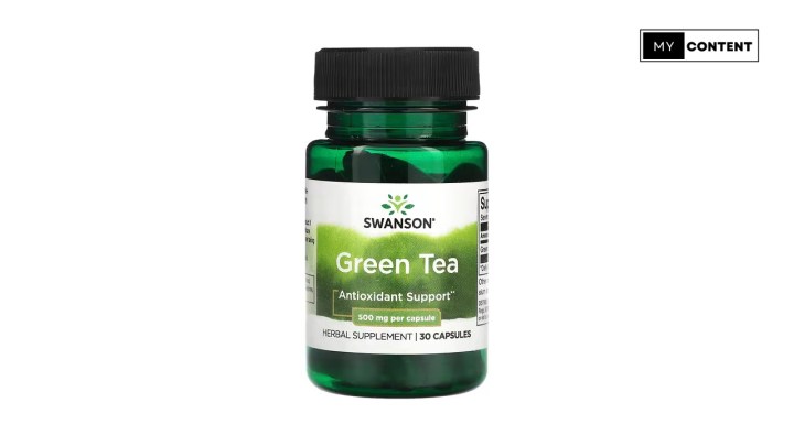 อาหารเสริมโพลีฟีนอล ยี่ห้อ Swanson – Green Tea 500 mg