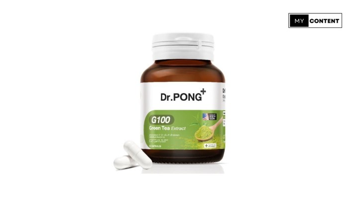 อาหารเสริมโพลีฟีนอล ยี่ห้อ  Anti-oxidant+Energy Dr.PONG G100 Green Tea Extract (USA)