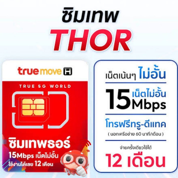 รีวิว ซิมเทพธอร์ 15Mbps/100GB รายปี เล่นเน็ตแรงไม่อั้น โทรฟรีในค่าย ใช้ได้ทั้งปี คุ้มที่สุดใน 2025