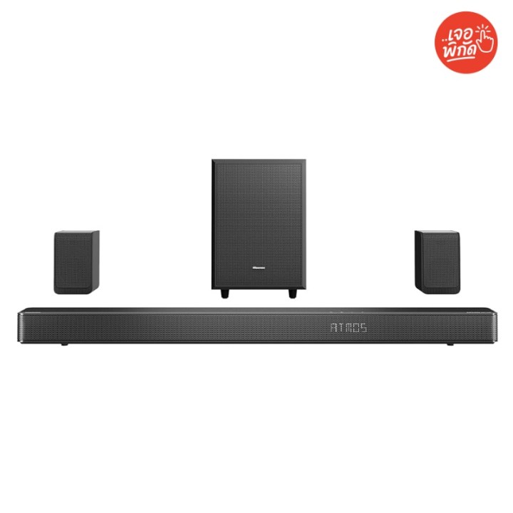 Soundbar Dolby Atmos ยี่ห้อ Hisense AX5125H (5.1.2 Ch พร้อมลำโพงหลังไร้สาย)