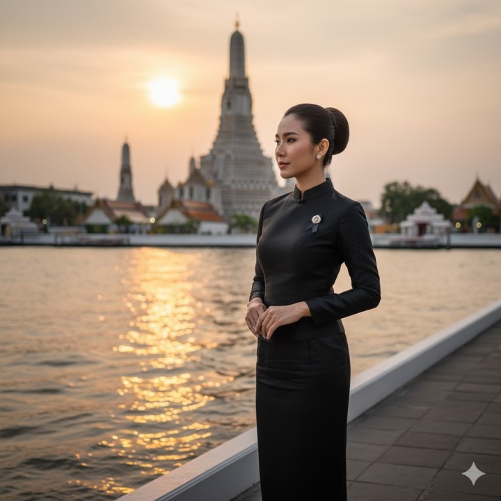 Prompt สวมชุดไทย ฉากวัดอรุณ แบบที่ 1