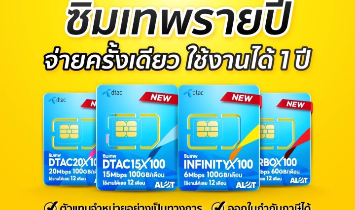 ซิม Dtac รายปี 2569 รวมโปรเน็ตสุดแรง เน็ตไม่อั้น และวิธีซื้อให้คุ้มที่สุด