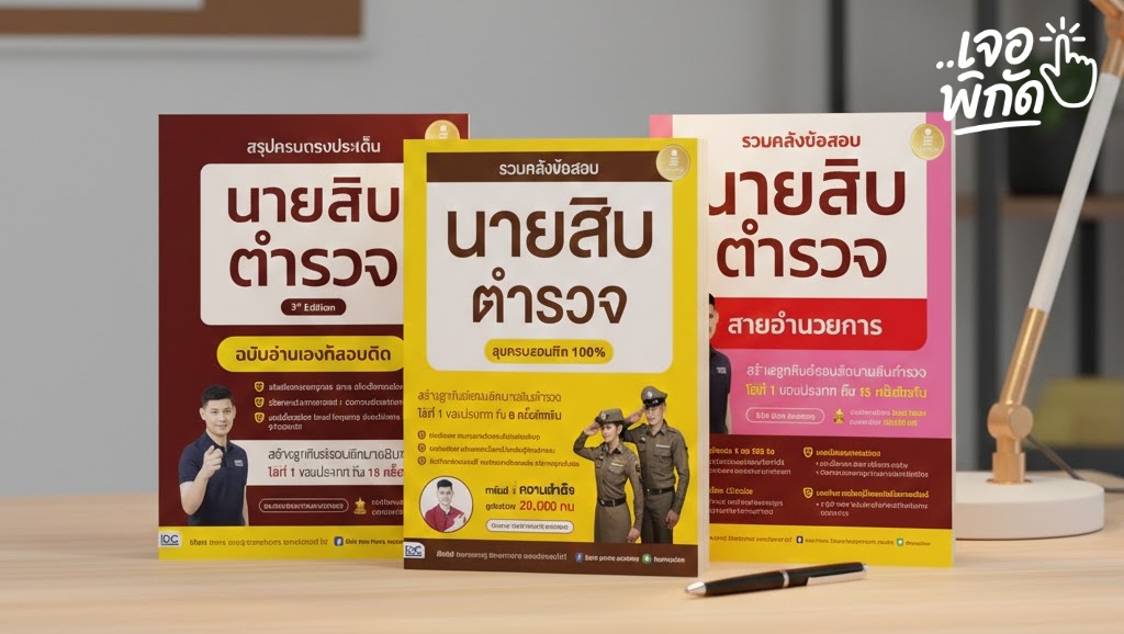 “หนังสือสอบตำรวจ” ฉบับอัปเดต 2569 อ่านเล่มไหนดีให้สอบติดเร็ว!