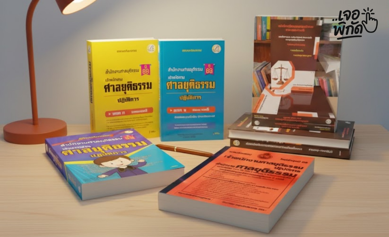 หนังสือสอบเจ้าพนักงานศาลยุติธรรมปฏิบัติการ สำนักงานศาลยุติธรรม 5 เล่ม ยอดนิยม