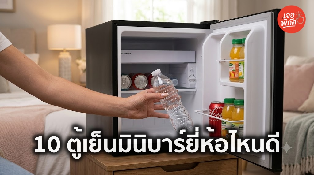 10 ตู้เย็นมินิบาร์ ยี่ห้อไหนดี เย็นไว ประหยัดไฟ เหมาะกับห้องนอนและหอพัก