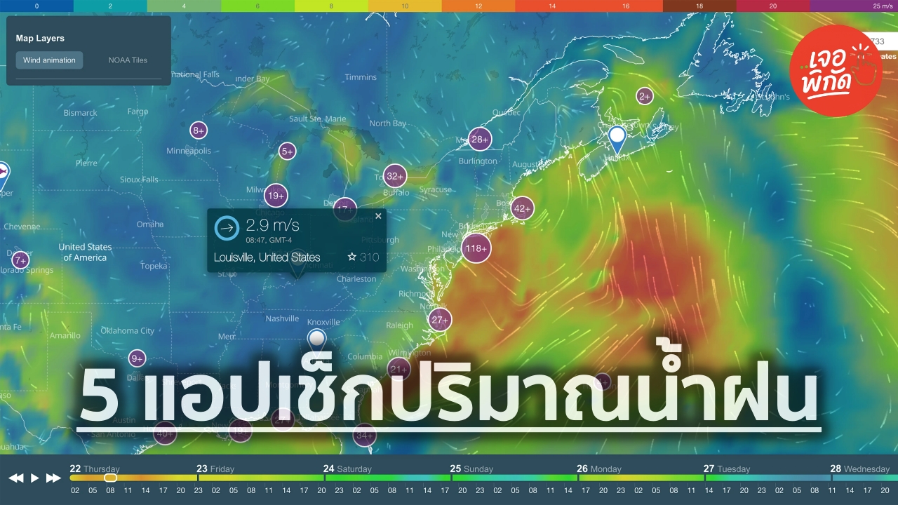 รวม 5 แอปเช็กปริมาณน้ำฝน เตรียมเฝ้าระวังน้ำท่วม